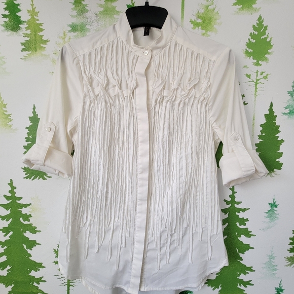 BCBGMaxazria Chain Stich Shirt. - Picture 5 of 9